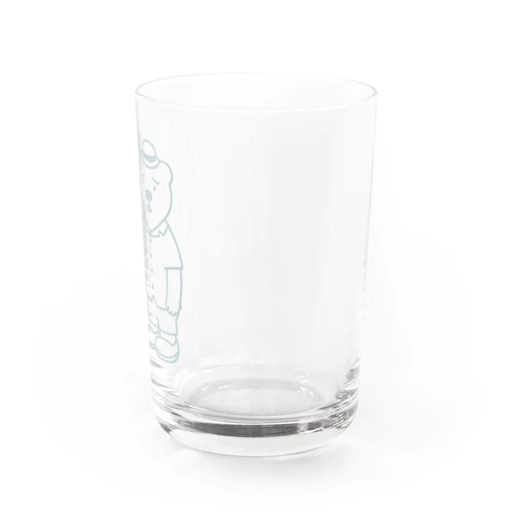 SU-KUのシロクマもつらいよ！(濃生地Ver.) Water Glass :right