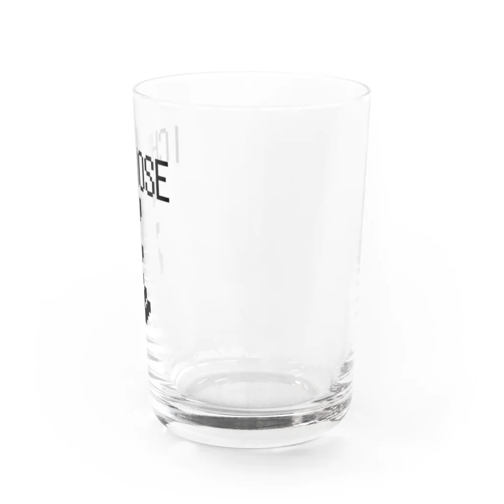 jsprintstudioのレトロゲームすたいるキュンです。黒文字Ver. Water Glass :right