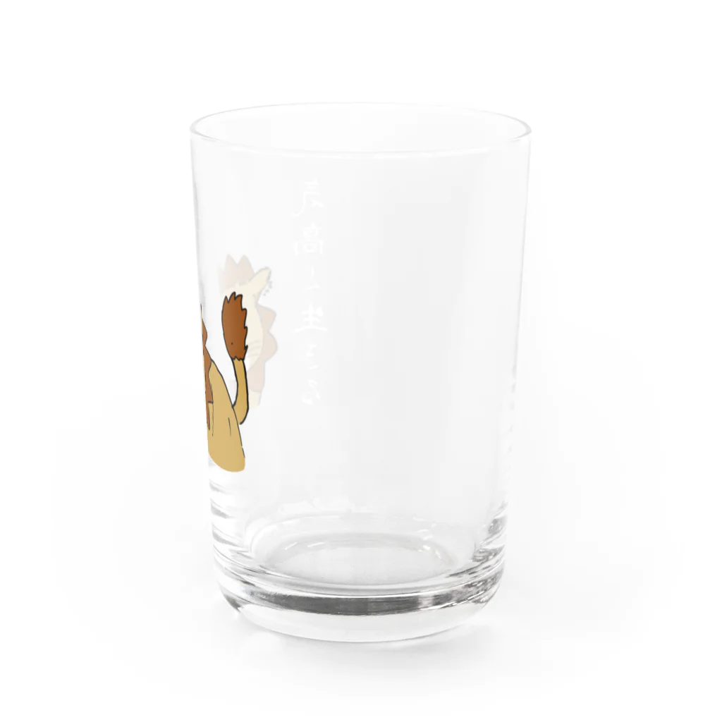 バーチャルねこ屋の気高く生きる Water Glass :right