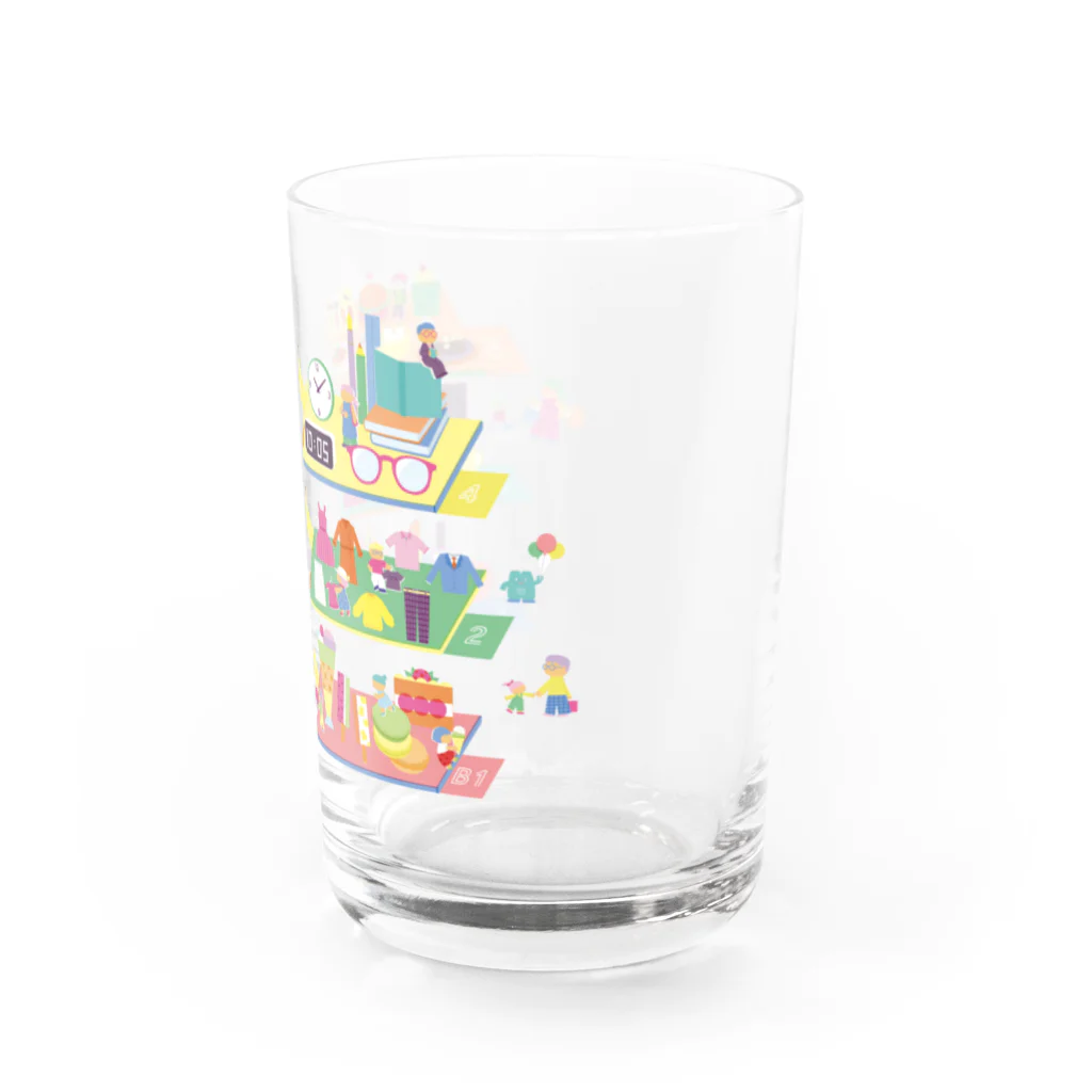 マヨマカ社のみなみも百貨店フロアガイド Water Glass :right