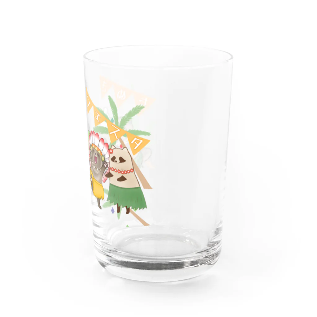 たぬきフェスタのたぬきフェスタグッズ Water Glass :right