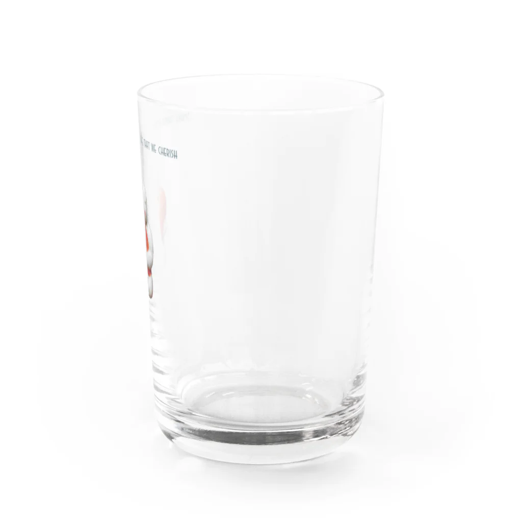 大和屋履物店のイラストの神様｜スタジオクゥ Water Glass :right
