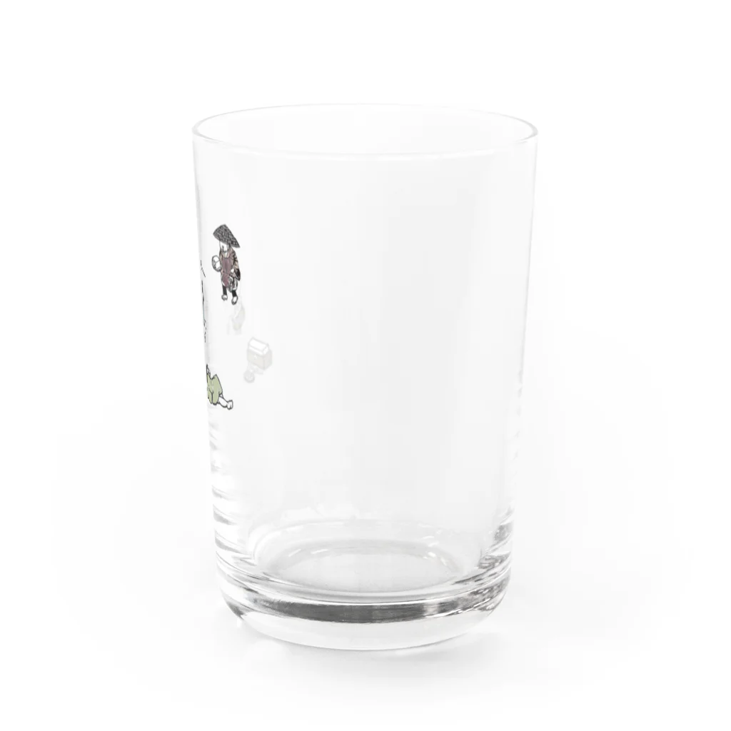 大和屋履物店の妖怪ノ宴｜小倉染色図案工房 Water Glass :right