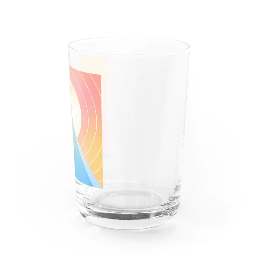 yummig_grafのピラミッドと太陽 Water Glass :right