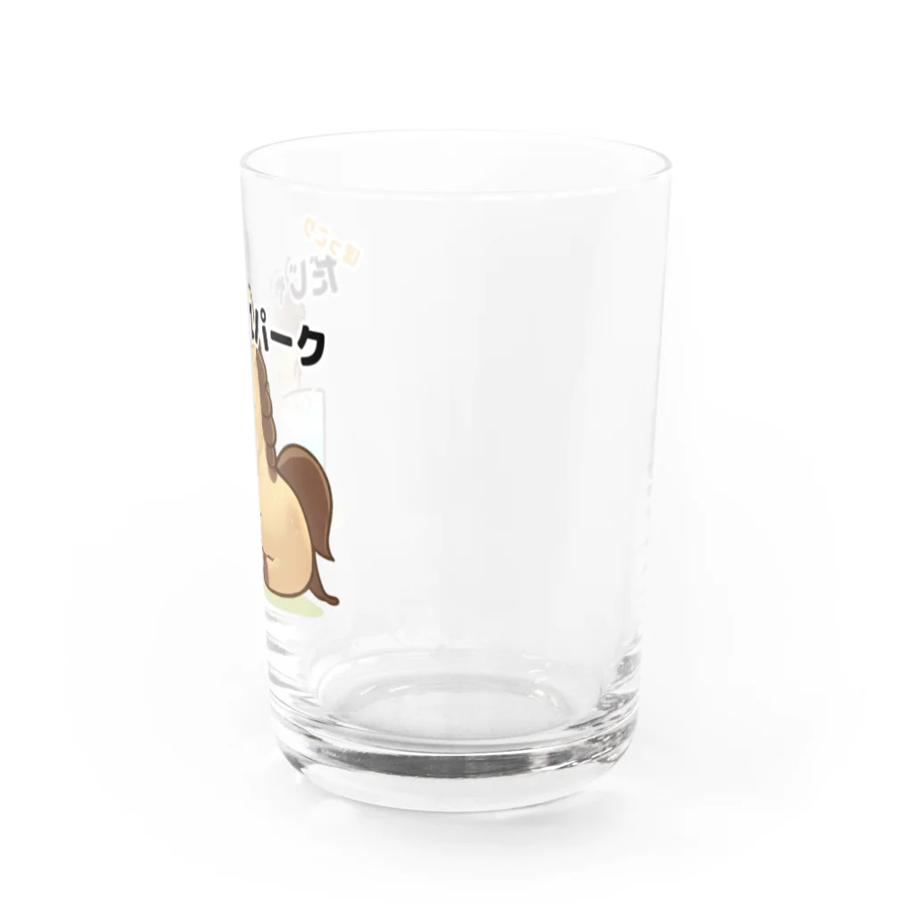 ほっこり だじゃれパーク 限定グッズの公式ロゴ Water Glass :right