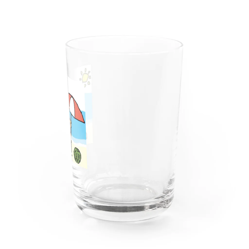 ほのぼのモカくんのモカの夏休み Water Glass :right