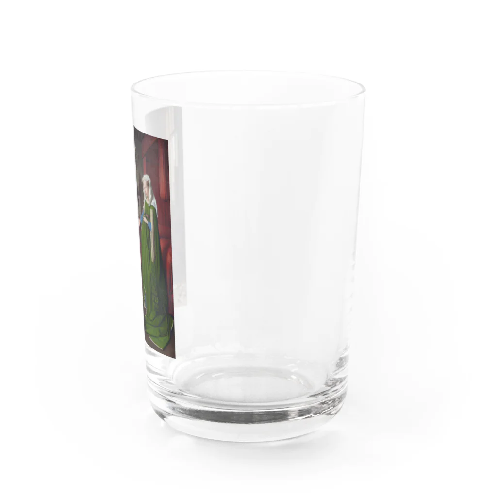 世界美術商店のアルノルフィーニ夫妻像 / The Arnolfini Portrait Water Glass :right