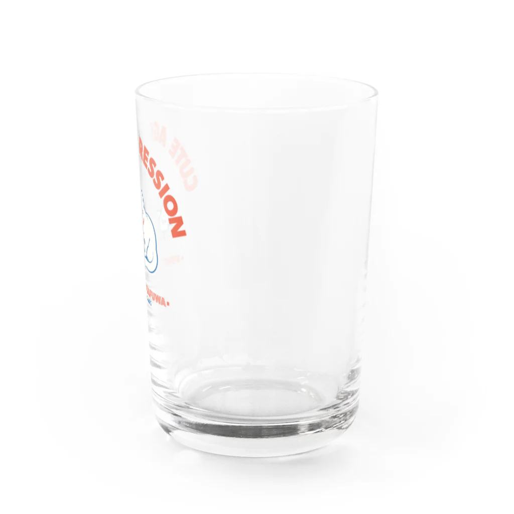 RIYA DAZOのピンチ・フワフワ VS 猫 Water Glass :right