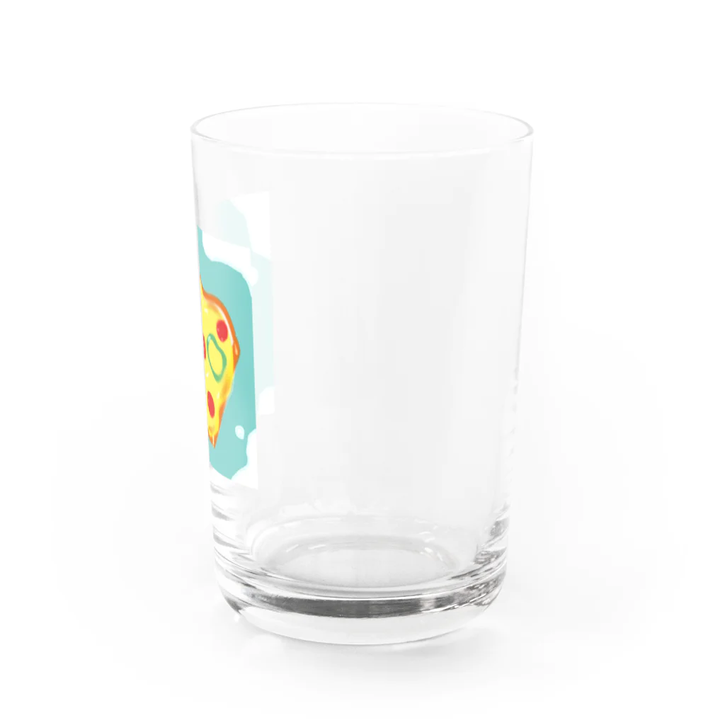 めろんのおみせ。のピザトースト。 Water Glass :right