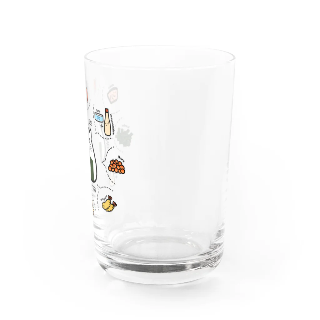 chi-bitのおにゃぎり・具いろいろ Water Glass :right