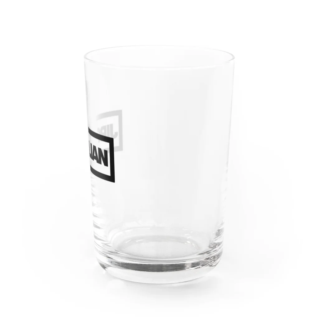 おもしろいTシャツ屋さんのJIROLIAN　ジロリアン　二郎　ラーメン Water Glass :right