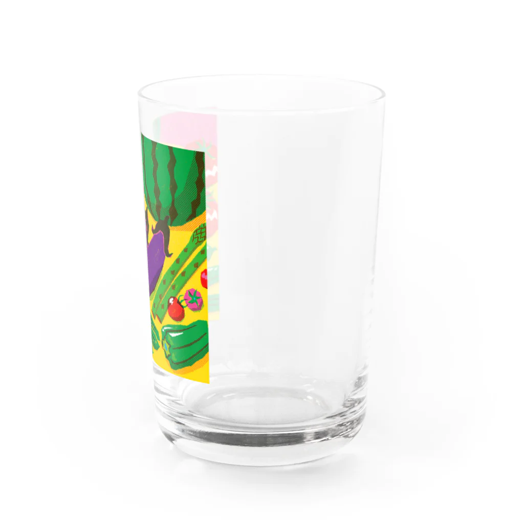 アカネッコのなつやさいたち Water Glass :right