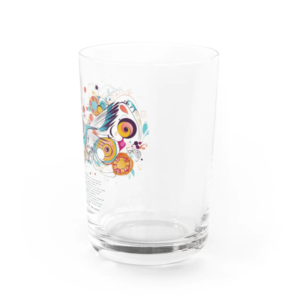 鳥救うSUZURIの『ソーダ水からうまれたとり』【寄付付き商品】 Water Glass :right