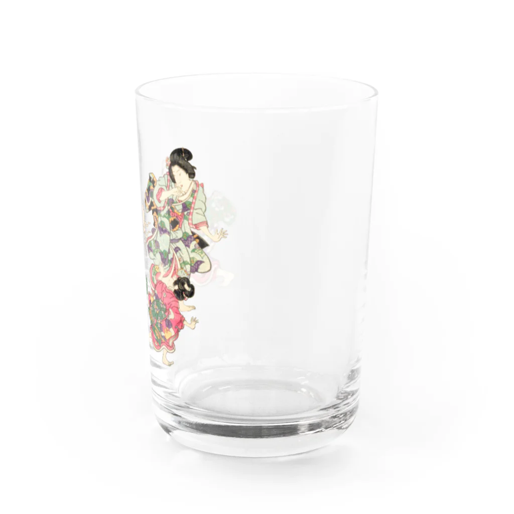 浮世絵ショップ のどぐろ　UKIYOE SHOP NODOGUROの  タコ　明石浦汐干狩図 / Akashiura clam digging Water Glass :right