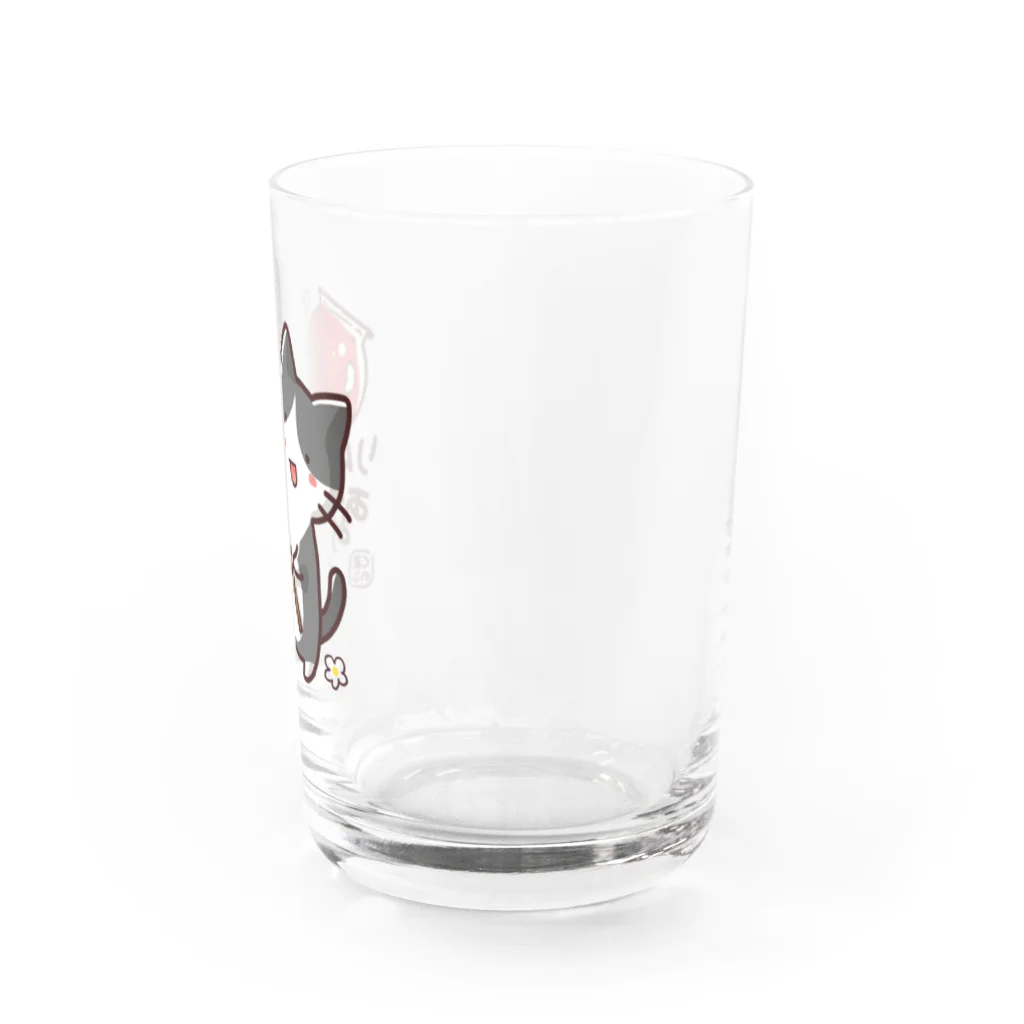 kumanoko_noteのもぐもぐにゃんこ・りんごあめ Water Glass :right