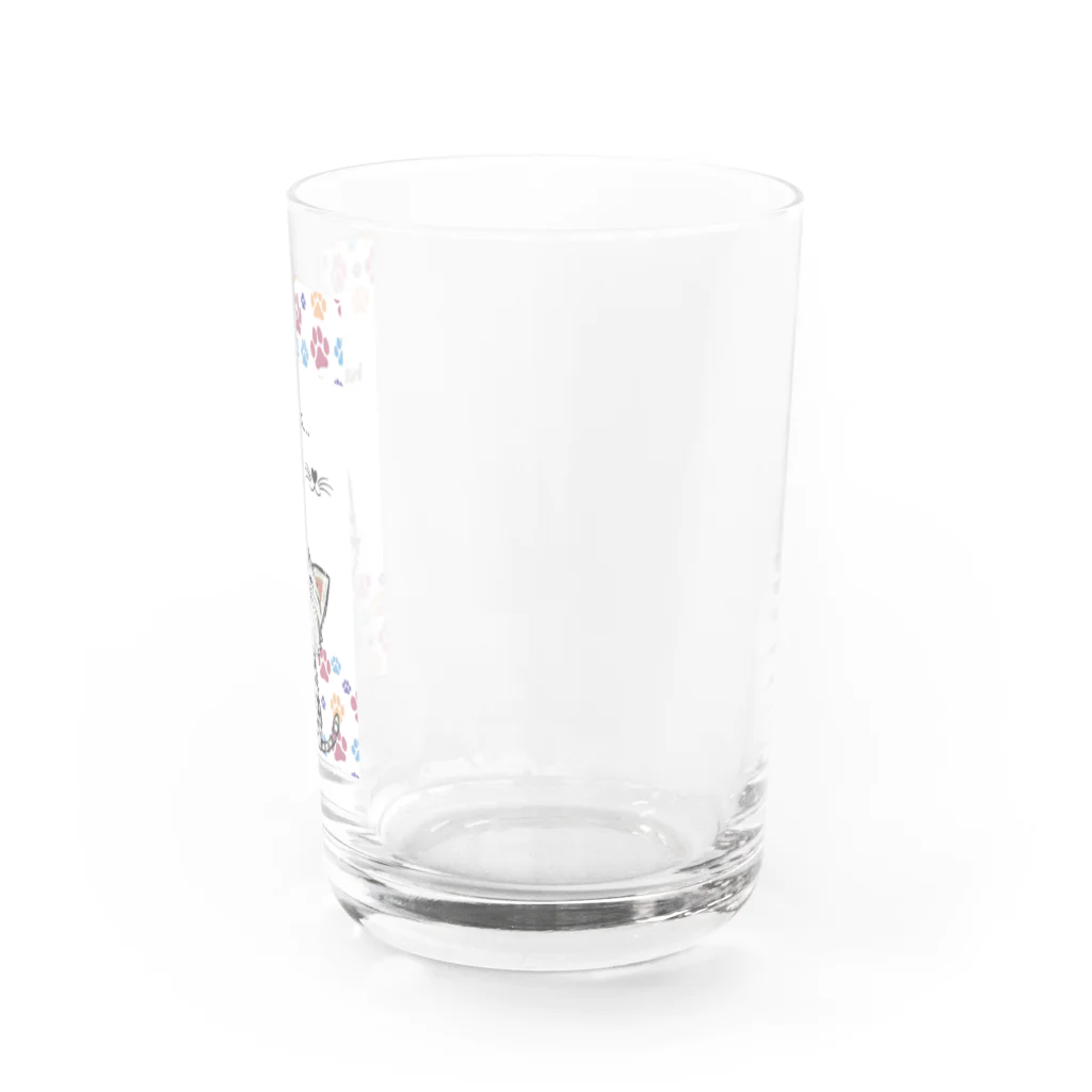 cleafの笑う笑うネコちゃん Water Glass :right