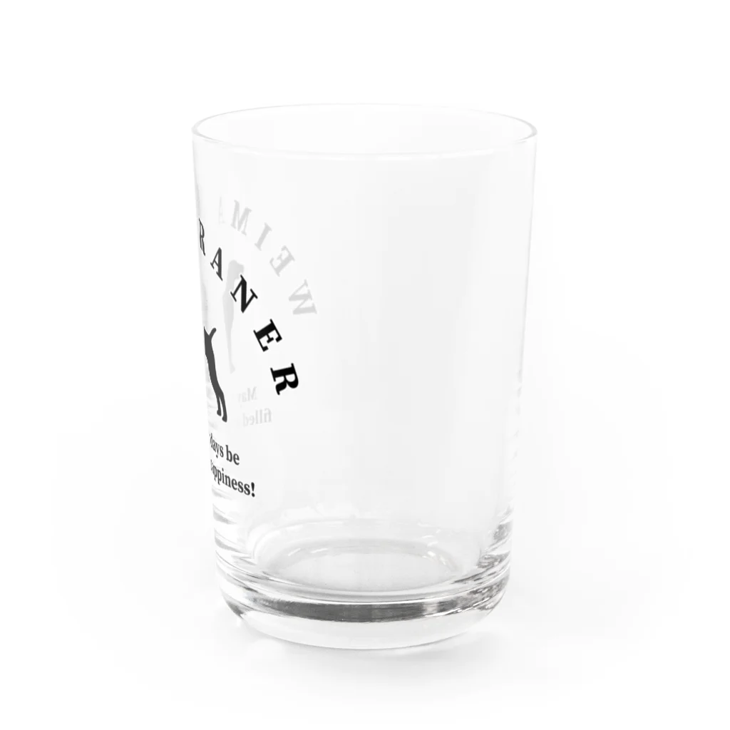 onehappinessのワイマラナー 　happiness!　【One:Happiness】 Water Glass :right