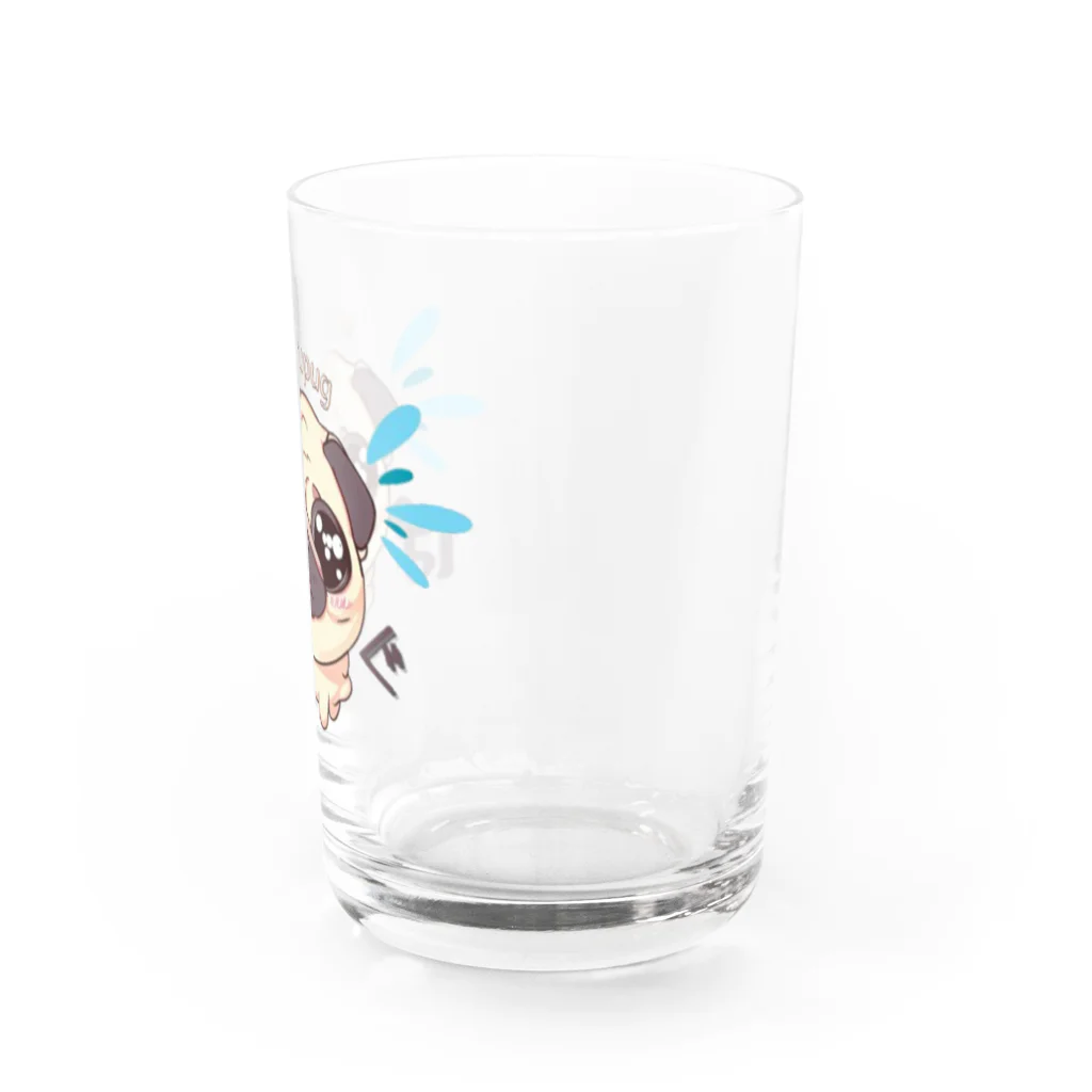 furebuhi　clubのうるうるパグちゃん Water Glass :right