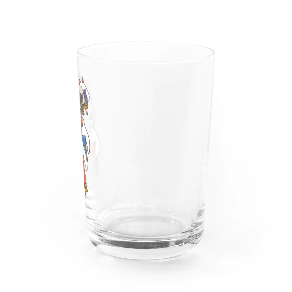 もしもしこちら文鳥の文鳥力士　土俵入り Water Glass :right