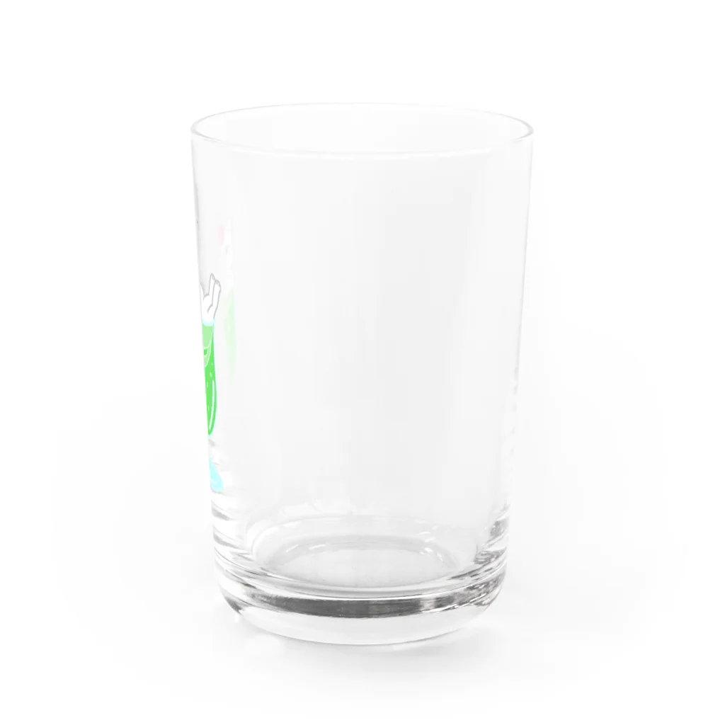 キャリー峰子のクリームソーダ猫 Water Glass :right