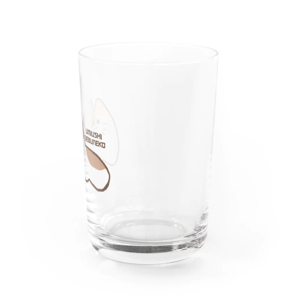 きゃりぽんのウミウシデブネコグラス（モノトーン） Water Glass :right