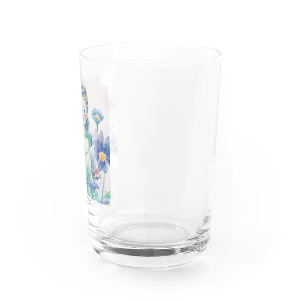 kazuyo online store【suzuri】　　　　　　　　　　　　　　　　　　　　　　　　　　　　　　　　　　　　　　　　　　　　　　　　　　　　　　　　　　　　　　　　の花に囲まれて Water Glass :right