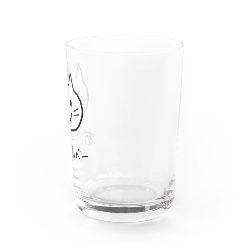 しおらーめんのあっかんべーねこ（文字入り） Water Glass :right