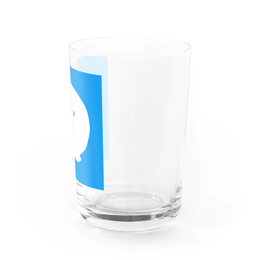 あまがさのお店。の四角いあおいトリ…？(・o・) Water Glass :right