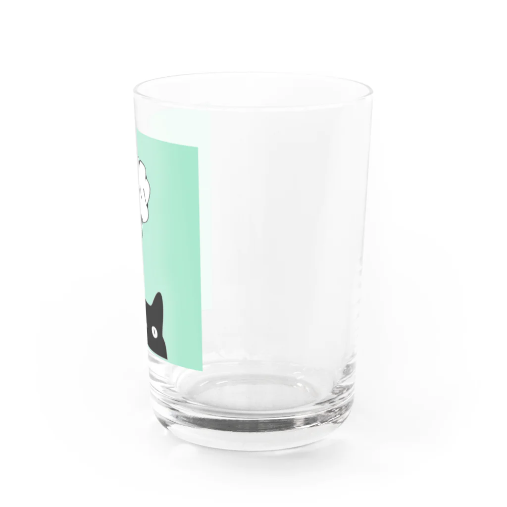 ecoのmew!! ネコ 猫 黒ねこ Water Glass :right