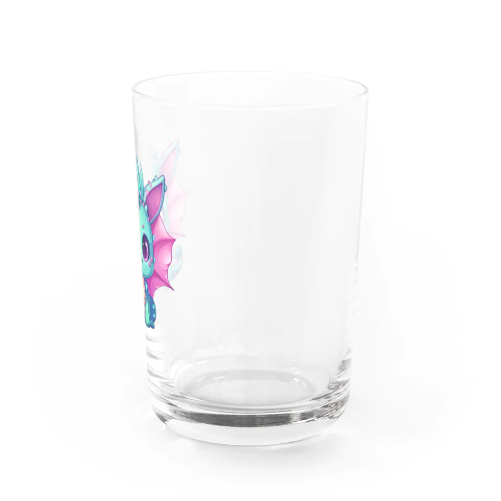 Vasetti_pressの可愛い幼竜 Water Glass :right