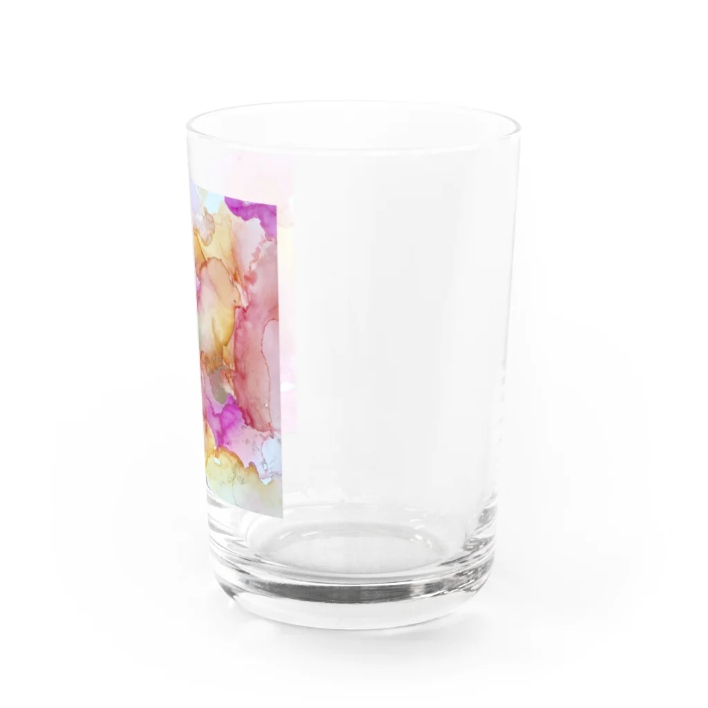 Healingcolor art椿のkawaii Water Glass :right