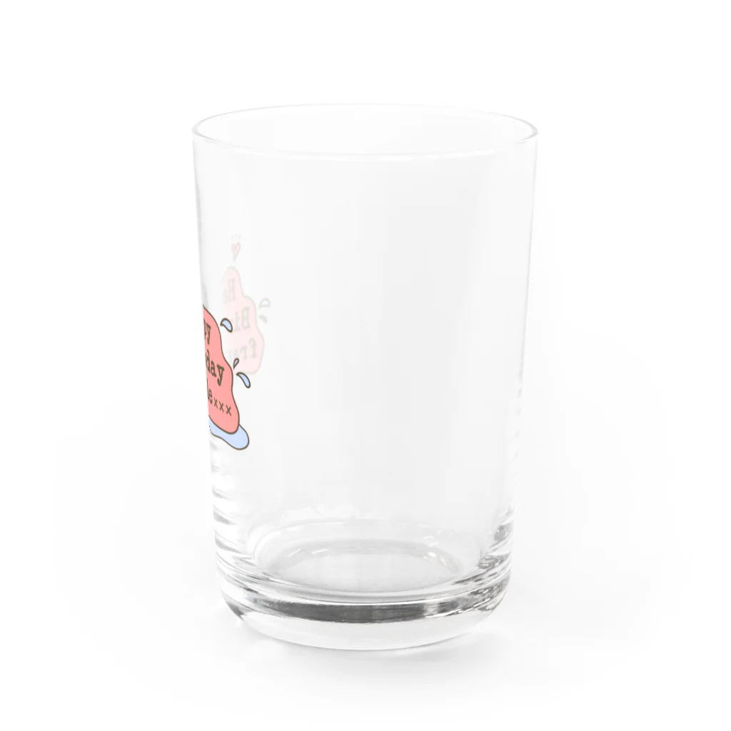 fragile×××のHappy Birthday fragile××× Water Glass :right