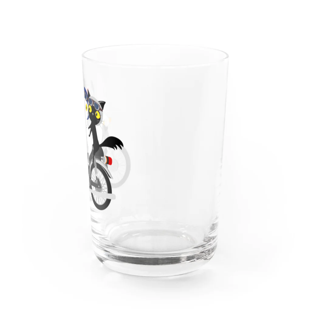 NEKOZOKUのしろねこくろねこバイクツーリング Water Glass :right