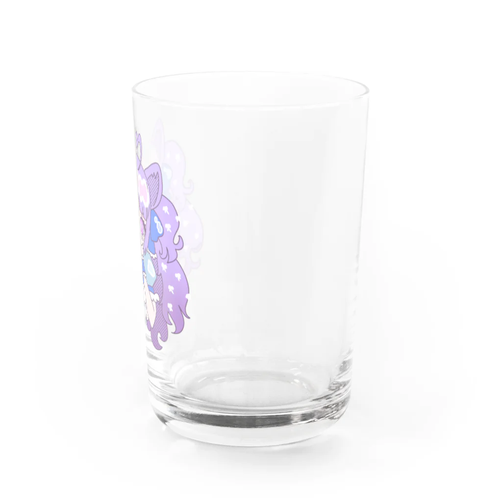 mizuameの青系ねこみみ Water Glass :right