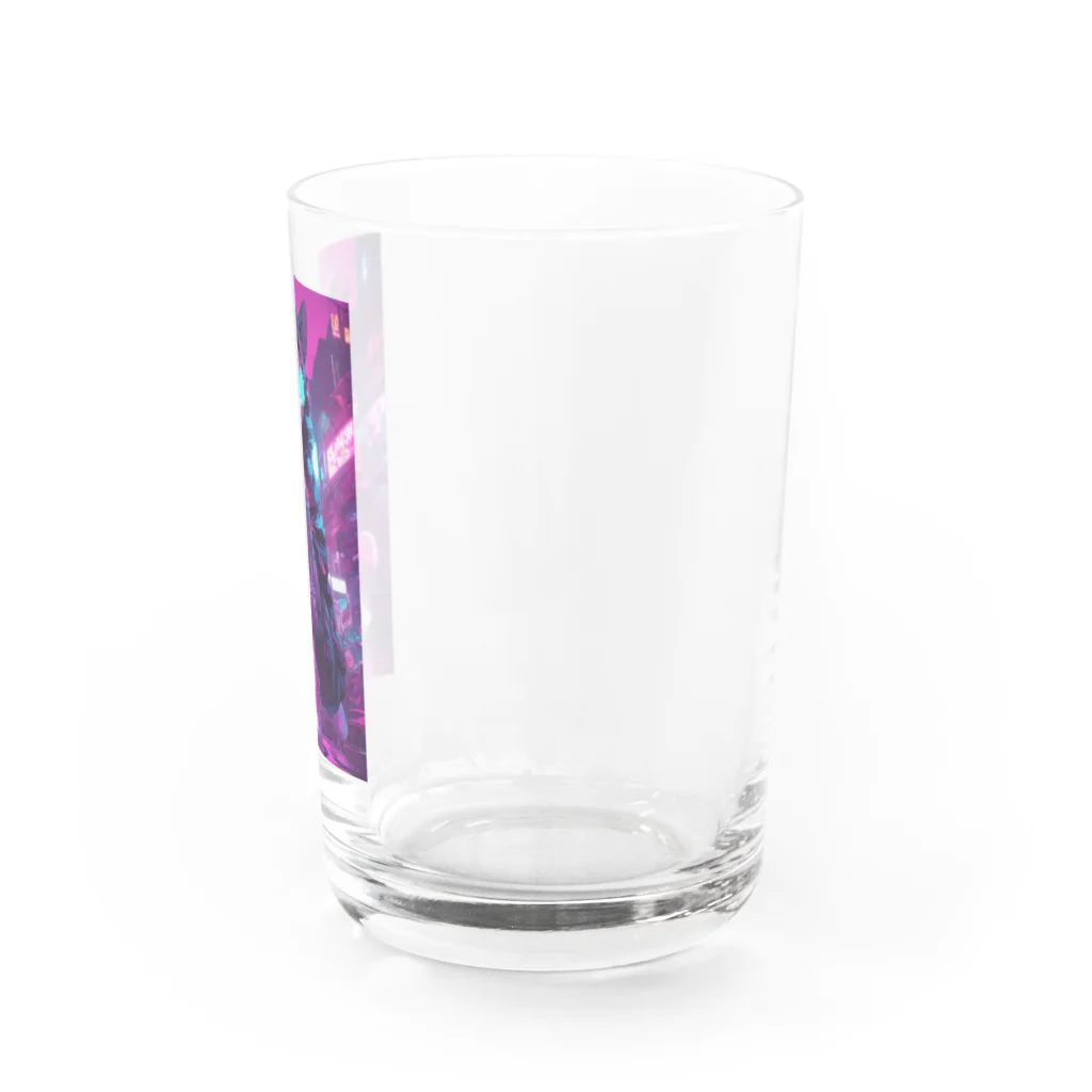 パンクビビッド•ピエロ団のパンクビビッド・ピエロキャット_グラスガール Water Glass :right