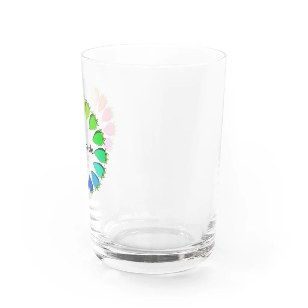 なみわさのアトリエのいちごの色相環 Water Glass :right