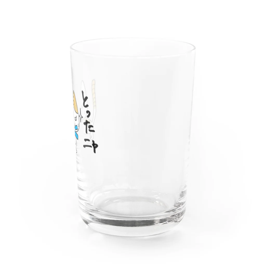 Chapicomon715の三白にゃん　み〜にゃ Water Glass :right