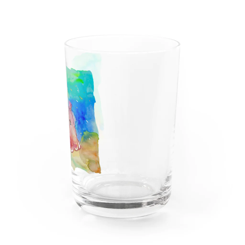onmycolorの楽描き店のめんだぁこさん Water Glass :right