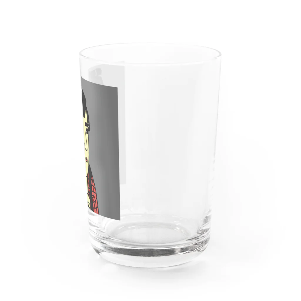 じゃぱにぃずぴぃぽぅの三代目市川八百蔵の田辺文蔵 Water Glass :right