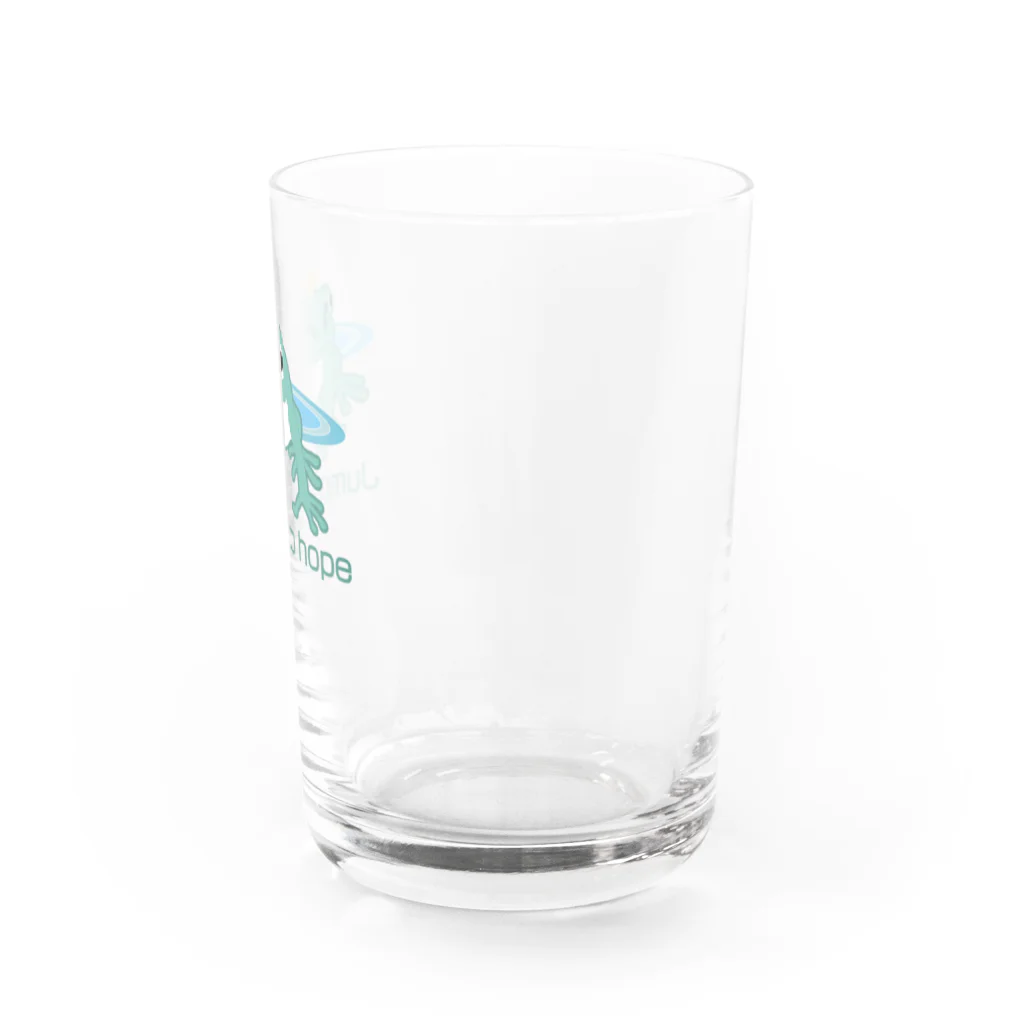 Atelier-Colortealのカエルは思う『Jumps to hope』 Water Glass :right