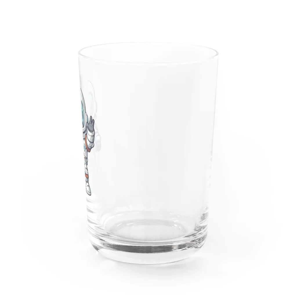 Vasetti_pressの手を振る宇宙飛行士 Water Glass :right