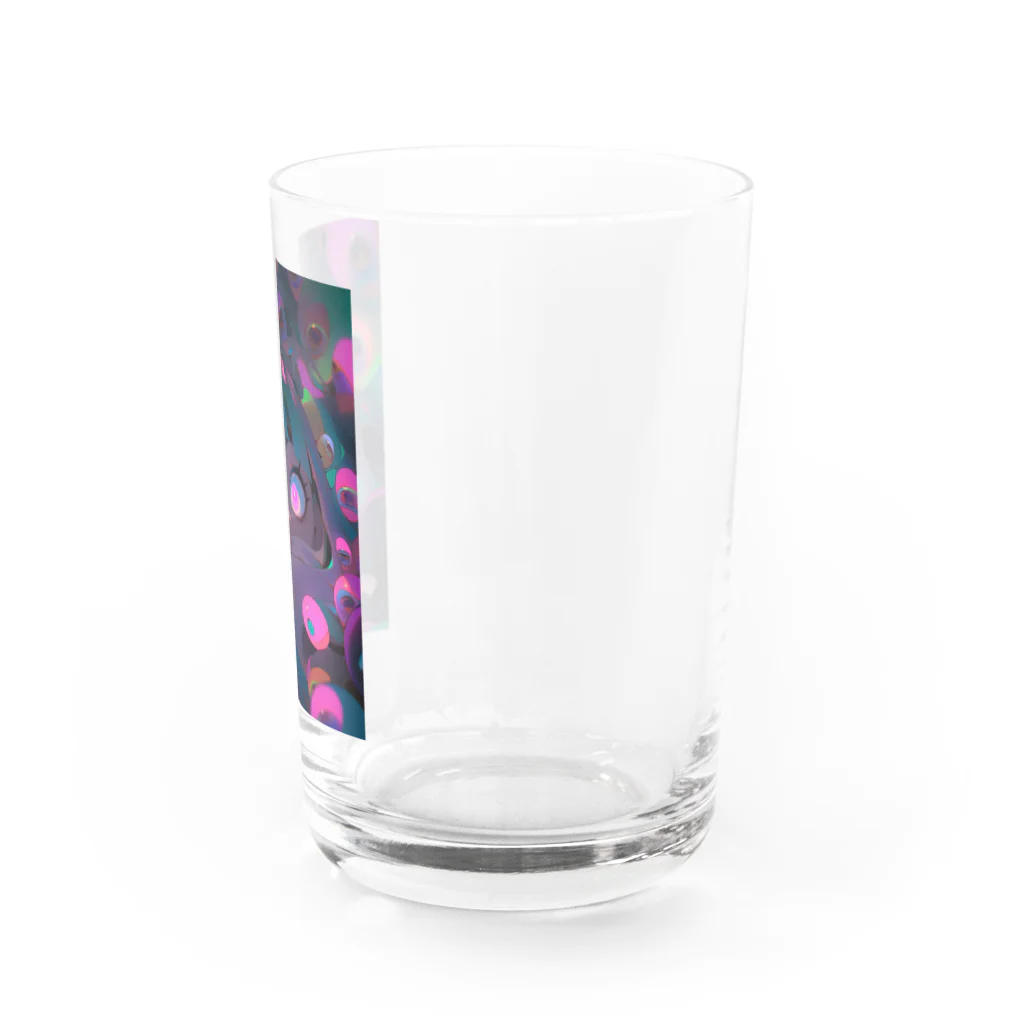 NEON CITYのネオンシティ シリーズ Don't look at yourself through their eyes Water Glass :right