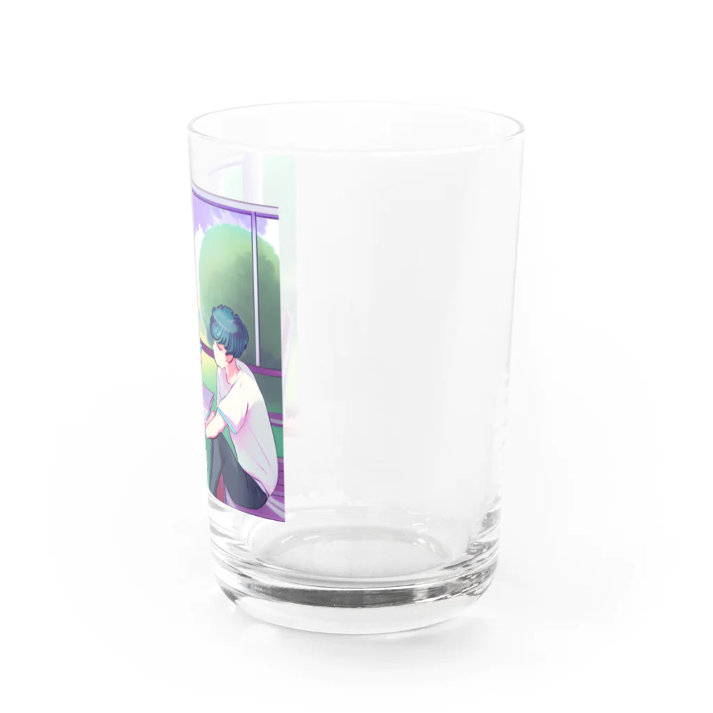 みやこのオリジナルショップのエモい大学生のカップル Water Glass :right