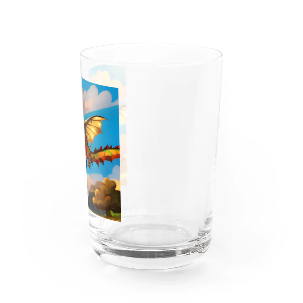 Wakuryuの八恩森の守り空龍　 Water Glass :right