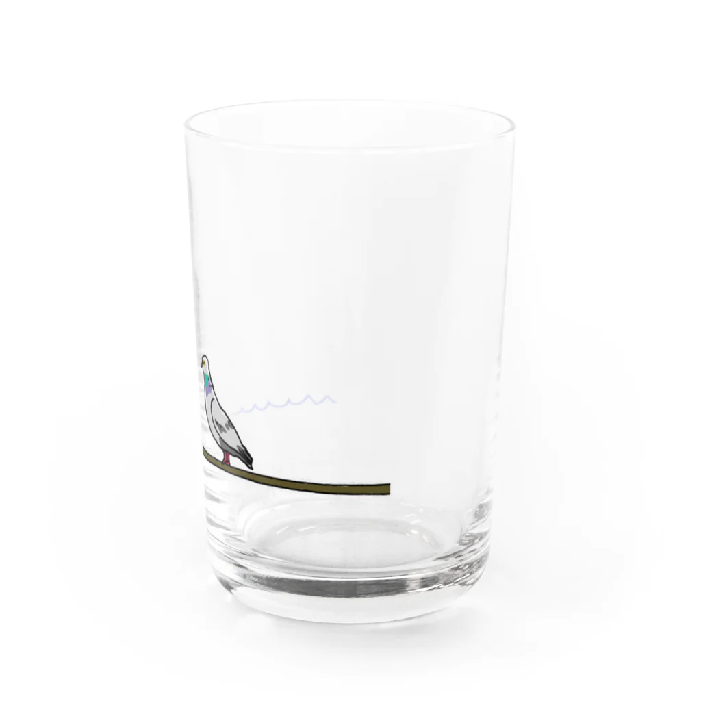 Mine の鳩の波止場 Water Glass :right