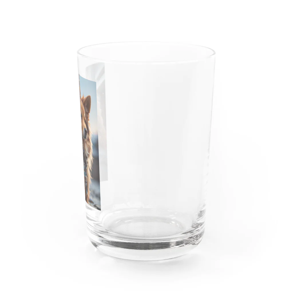 majuiceの凛々しい犬 Water Glass :right