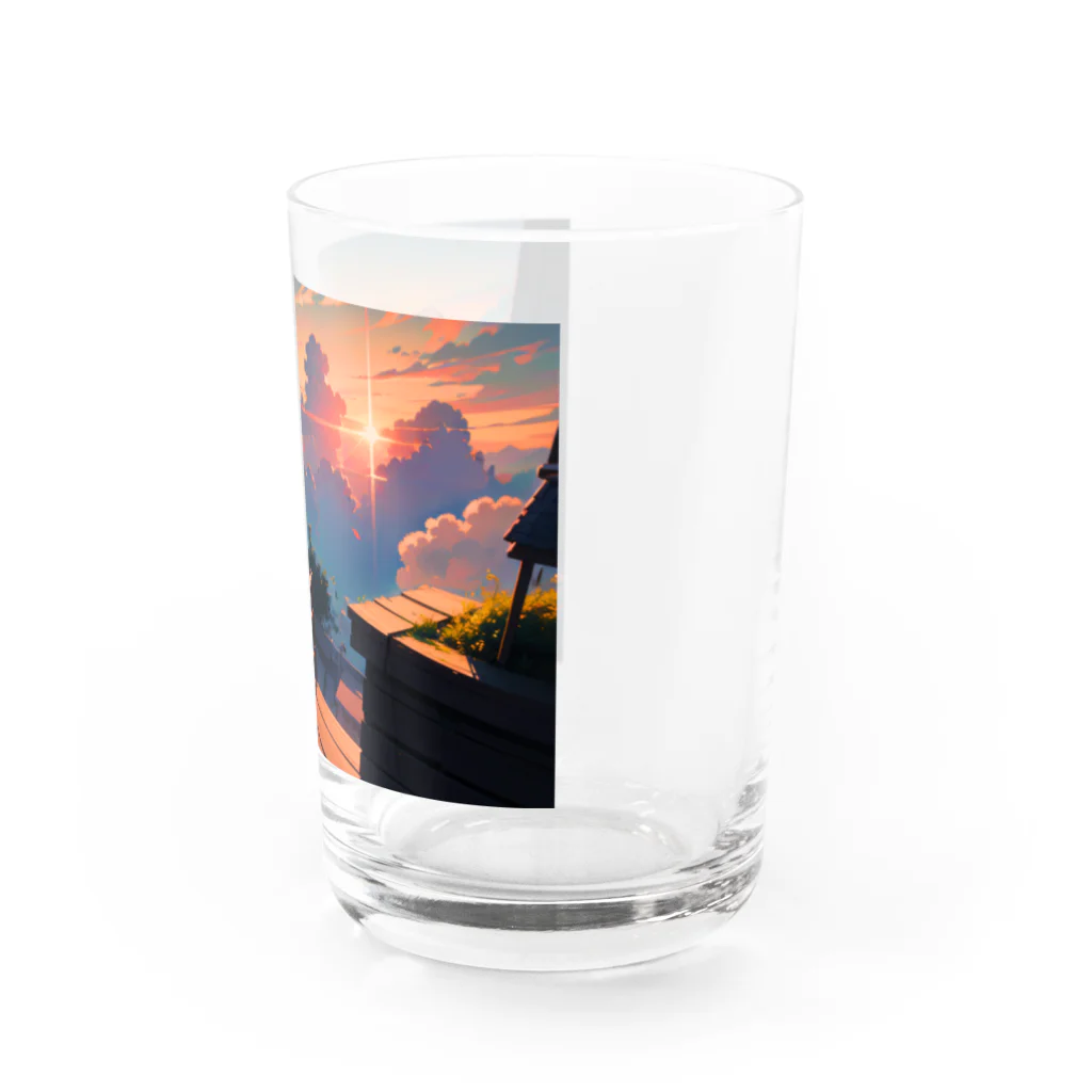 卯月なのかのTwilight Journey　〜黄昏に染まる世界の旅〜　No.3「スカイガーデン」 Water Glass :right