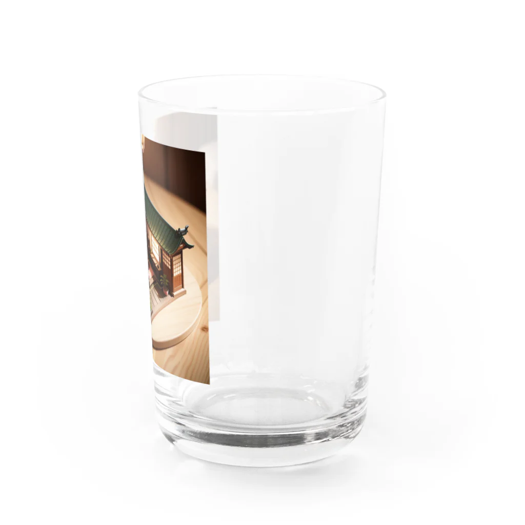 chocobo25whiteのミニチュアな日本家屋01 Water Glass :right