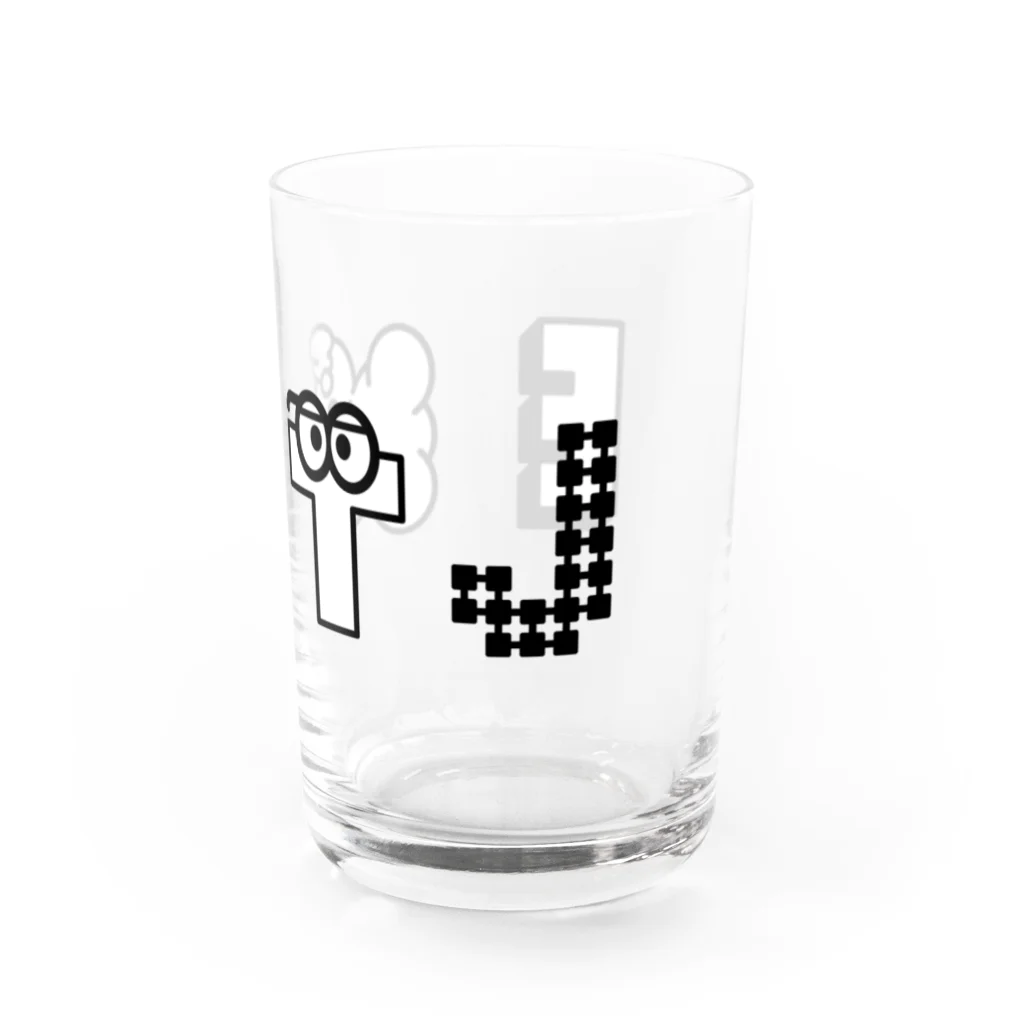 6_8のMBTI　ENTJさん用　グッズ　白 Water Glass :right