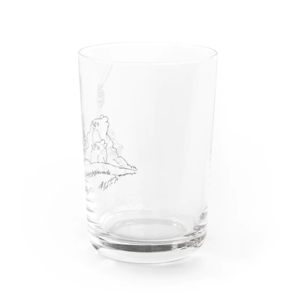 Neznayer shopのChicken doodle Water Glass :right